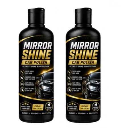 Generic Pack of 2 Mirror Shine Car Polish Liquid Flip Top Cap Bottles 100 ML Generic Pack of 2 Mirror Shine Car Polish Liquid Flip Top Cap Bottles 100 ML