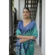Generic Women's Faux_Tussar Ikat Saree With Unstitched Blouse 5.5Mtr (Sea_Green) Generic Women's Faux_Tussar Ikat Saree With Unstitched Blouse 5.5Mtr (Sea_Green)