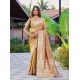 Generic Women's Jacquard Printed Saree With Unstitched Blouse 5.5Mtr (Mustard)