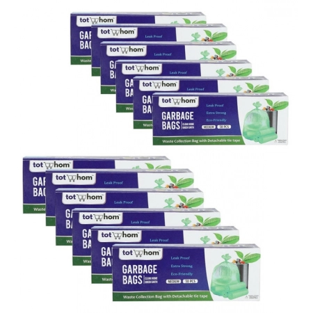 Generic Pack of 12 Biodegradeable Vegetable-Paper 19 x 21 Inches Garbage Bag (Green) Generic Pack of 12 Biodegradeable Vegetable-Paper 19 x 21 Inches Garbage Bag (Green)