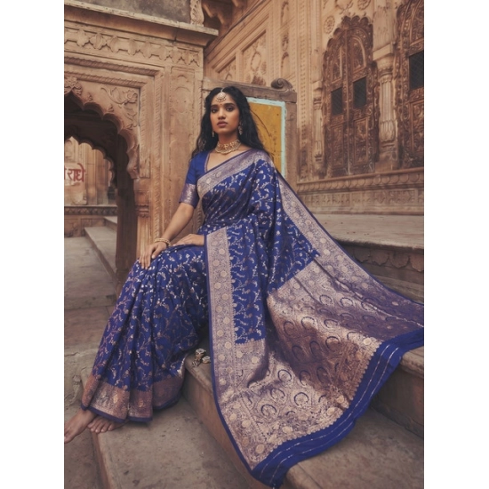Generic Women's Art Silk Printed Saree With Unstitched Blouse 5.5Mtr (Navy Blue) Generic Women's Art Silk Printed Saree With Unstitched Blouse 5.5Mtr (Navy Blue)