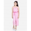 Generic Girl's Rayon Flamingo Print Sleeveless Jumpsuit (Pink) Generic Girl's Rayon Flamingo Print Sleeveless Jumpsuit (Pink)