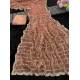 Generic Women's Slik Embellished Saree With Unstitched Blouse 5.5Mtr (Brown)