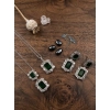 Generic Women's Brass Silver Plated Pendant Set (Green) Generic Women's Brass Silver Plated Pendant Set (Green)