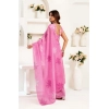 Generic Women's Faux Linen Floral Ready to wear Saree With Unstitched Blouse 5.5Mtr (Light_Pink)