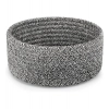 Generic Cotton 8x3 Inch Kidi Round 1 Pcs Bedside Organizer With Out Lid (Black)