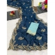 Generic Women's Chiffon Embroidered Saree With Unstitched Blouse 5.5Mtr (Blue) Generic Women's Chiffon Embroidered Saree With Unstitched Blouse 5.5Mtr (Blue)