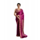 Generic Women's Satin Crepe Printed Saree With Unstitched Blouse 5.5Mtr (Purple) Generic Women's Satin Crepe Printed Saree With Unstitched Blouse 5.5Mtr (Purple)