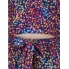 Generic Girl's Polyester Crepe Floral Short Sleeve Set (Multicolor) Generic Girl's Polyester Crepe Floral Short Sleeve Set (Multicolor)