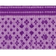 Generic Fleece Geometric Double Polar Warm Bedsheet with 2 Pillow Cover (Purple)