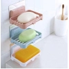 Generic Pack of 5_Magic Sticker Soap Holder – Wall-Mount Soap Organizers (Color: Assorted )