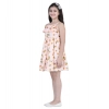 Generic Girl's Rayon Printed Sleeveless Dress (Orange) Generic Girl's Rayon Printed Sleeveless Dress (Orange)