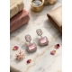 Generic Women's Brass Silver Plated Drop Earrings (Pink) Generic Women's Brass Silver Plated Drop Earrings (Pink)