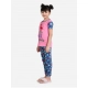 Generic Girl's Cotton Hosiery Printed Night Suit Set (Pink-Blue) Generic Girl's Cotton Hosiery Printed Night Suit Set (Pink-Blue)