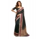 Generic Women's Linen Cotton Plain Ready To Wear With Pocket Saree With Unstitched Blouse 5.5 Mtr (Black) Generic Women's Linen Cotton Plain Ready To Wear With Pocket Saree With Unstitched Blouse 5.5 Mtr (Black)