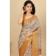 Generic Women's Cotton Silk Floral Printed Saree With Unstitched Blouse 5.5Mtr (Lavender)