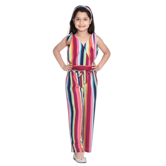 Generic Girl's Polyester Crepe Floral Cold Shoulder Crop Top and Pallazo Set (Multicolor) Generic Girl's Polyester Crepe Floral Cold Shoulder Crop Top and Pallazo Set (Multicolor)