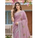 Generic Women's Linen Embroidered Saree With Unstitched Blouse 5.5Mtr (Light Purple) Generic Women's Linen Embroidered Saree With Unstitched Blouse 5.5Mtr (Light Purple)