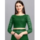 Generic Women's Net Self Design Saree With Unstitched Blouse 5.5Mtr (Green) Generic Women's Net Self Design Saree With Unstitched Blouse 5.5Mtr (Green)