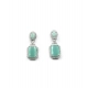 Generic Women's Brass Silver Plated Drop Earrings (Turquoise) Generic Women's Brass Silver Plated Drop Earrings (Turquoise)