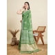 Generic Women's Semi Cotton Printed Saree With Unstitched Blouse 5.5Mtr (Mint-Green) Generic Women's Semi Cotton Printed Saree With Unstitched Blouse 5.5Mtr (Mint-Green)