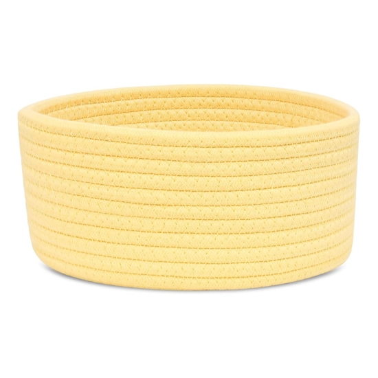 Generic Cotton 8x3 Inch Round 1 Pcs Bedside Organizer With Out Lid (Yellow) Generic Cotton 8x3 Inch Round 1 Pcs Bedside Organizer With Out Lid (Yellow)