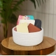 Generic Cotton 8x3 Inch Round 1 Pcs Bedside Organizer With Out Lid (White) Generic Cotton 8x3 Inch Round 1 Pcs Bedside Organizer With Out Lid (White)