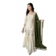 Generic Women's Silk Embroidered 3/4th Sleeve V-Neck Kurti With Sharara Pant and Dupatta Set (Cream & Green) Generic Women's Silk Embroidered 3/4th Sleeve V-Neck Kurti With Sharara Pant and Dupatta Set (Cream & Green)