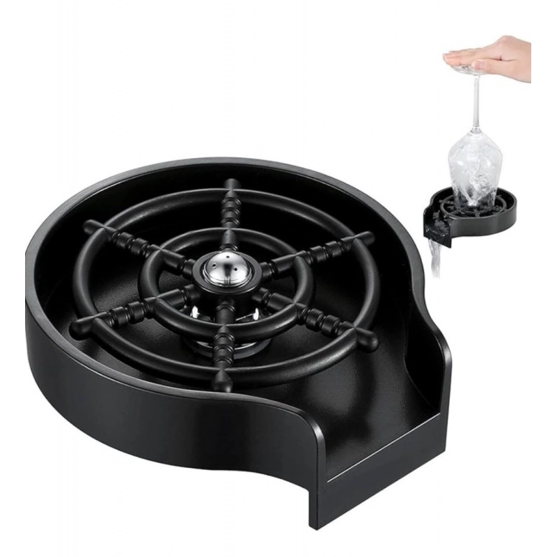 Generic Steel, Plastic Automatic Cup Rinser, Bottle Cleaner, Glass Rinser for Kitchen Sinks 