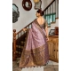 Generic Women's Silk Blend Booti Work Ready to wear Saree With Unstitched Blouse 5.5Mtr (Lavender) Generic Women's Silk Blend Booti Work Ready to wear Saree With Unstitched Blouse 5.5Mtr (Lavender)