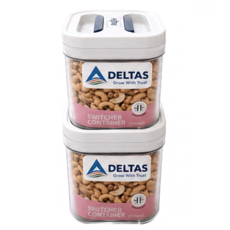 Generic Pack of 2 Switchers Airtight Storage Container Set 1250 ML (White) Generic Pack of 2 Switchers Airtight Storage Container Set 1250 ML (White)