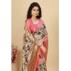 Generic Women's Cotton Silk Floral Printed Saree With Unstitched Blouse 5.5Mtr (Black) Generic Women's Cotton Silk Floral Printed Saree With Unstitched Blouse 5.5Mtr (Black)