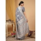 Generic Women's Linen Cotton Printed Saree With Unstitched Blouse 5.5Mtr (Grey) Generic Women's Linen Cotton Printed Saree With Unstitched Blouse 5.5Mtr (Grey)