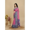 Generic Women's Cotton Silk Printed Saree With Unstitched Blouse 5.5Mtr (Pink) Generic Women's Cotton Silk Printed Saree With Unstitched Blouse 5.5Mtr (Pink)