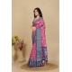 Generic Women's Cotton Silk Printed Saree With Unstitched Blouse 5.5Mtr (Pink) Generic Women's Cotton Silk Printed Saree With Unstitched Blouse 5.5Mtr (Pink)
