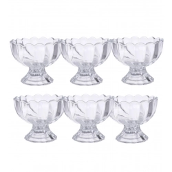 Generic Unbreakable Plastic Dessert And Ice Cream Bowls – Set of 6 for Serving Salad, Fruits And More (Color: Assorted )