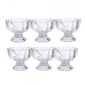 Generic Unbreakable Plastic Dessert And Ice Cream Bowls – Set of 6 for Serving Salad, Fruits And More (Color: Assorted )