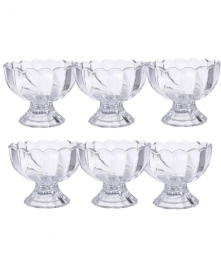 Generic Unbreakable Plastic Dessert And Ice Cream Bowls – Set of 6 for Serving Salad, Fruits And More (Color: Assorted )