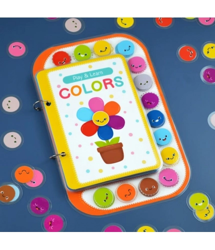 Generic Play And Learn Colors Activity Book for Kids (2–5 Years, Multicolor)