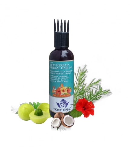 Generic Devi Herbels Rosemary Herbal 100 ML Hair Oil - Men's And Women's Hair Growth Oil