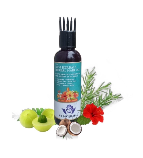 Generic Devi Herbels Rosemary Herbal 100 ML Hair Oil - Men's And Women's Hair Growth Oil