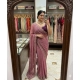 Generic Women's Star Georgette Embroidered Saree With Unstitched Blouse 5.5Mtr (Pink)
