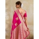 Generic Women's Silk Blend Printed Saree With Unstitched Blouse 5.5Mtr (Magenta) Generic Women's Silk Blend Printed Saree With Unstitched Blouse 5.5Mtr (Magenta)