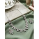 Generic Women's Brass Silver Plated Necklace set (Pink) Generic Women's Brass Silver Plated Necklace set (Pink)