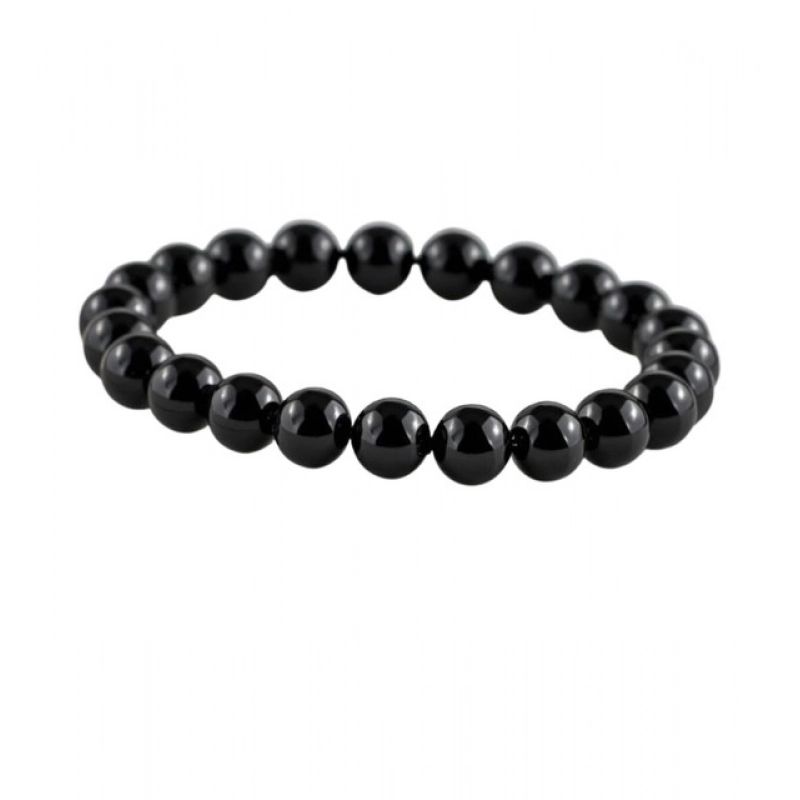 Generic Natural Crystal 8mm Black Tourmaline Bracelet (Black) Generic Natural Crystal 8mm Black Tourmaline Bracelet (Black)
