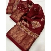 Generic Women's Cotton Silk Printed Saree With Unstitched Blouse 5.5Mtr (Maroon) Generic Women's Cotton Silk Printed Saree With Unstitched Blouse 5.5Mtr (Maroon)