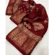 Generic Women's Cotton Silk Printed Saree With Unstitched Blouse 5.5Mtr (Maroon) Generic Women's Cotton Silk Printed Saree With Unstitched Blouse 5.5Mtr (Maroon)