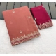 Generic Women's Georgette Embellished Saree With Unstitched Blouse 5.5Mtr (Coral Red) Generic Women's Georgette Embellished Saree With Unstitched Blouse 5.5Mtr (Coral Red)