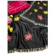 Generic Women's Georgette Embellished Saree With Unstitched Blouse 5.5Mtr (Black) Generic Women's Georgette Embellished Saree With Unstitched Blouse 5.5Mtr (Black)
