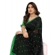 Generic Women's Georgette Printed Saree With Unstitched Blouse 5.5Mtr (Black-Green) Generic Women's Georgette Printed Saree With Unstitched Blouse 5.5Mtr (Black-Green)